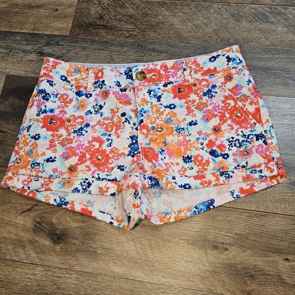 New Sun Soft Shorts Chino Floral Juniors 5 Cotton Stretch Summer - Picture 3 of 14